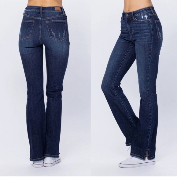 Judy Blue Women's Slim Bootcut Jeans Comfort Stretch Style JB88290-L Size 11/30 - Picture 1 of 7